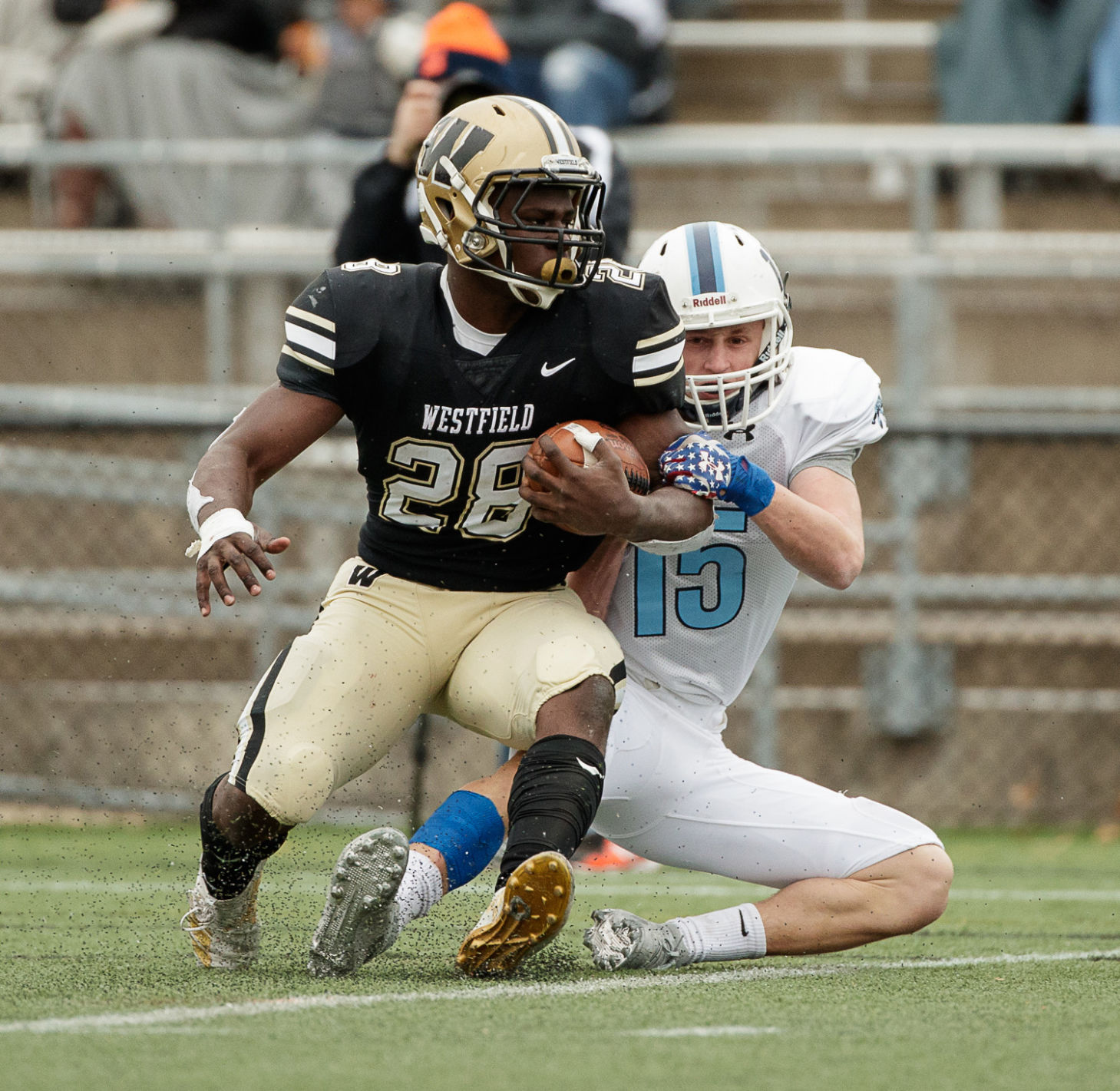 Yorktown football region final action 9